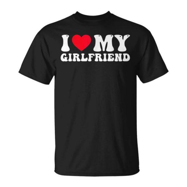 I Love My Girlfriend - I Heart My Girlfriend Groovy Couples Unisex Unisex T-Shirt