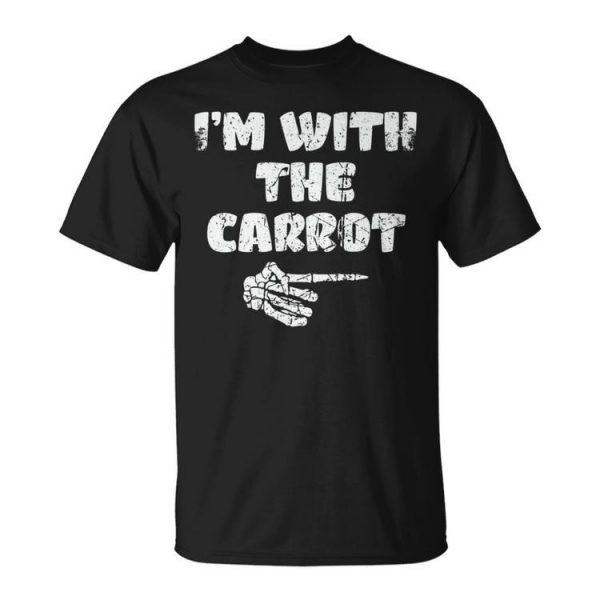 Im With The Carrot Funny Couples Vintage Halloween Costume Halloween Funny Gifts Unisex Unisex T-Shirt