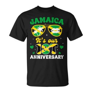 Jamaica Anniversary Travel Trip 2024 For Husband Wife Unisex T-Shirt