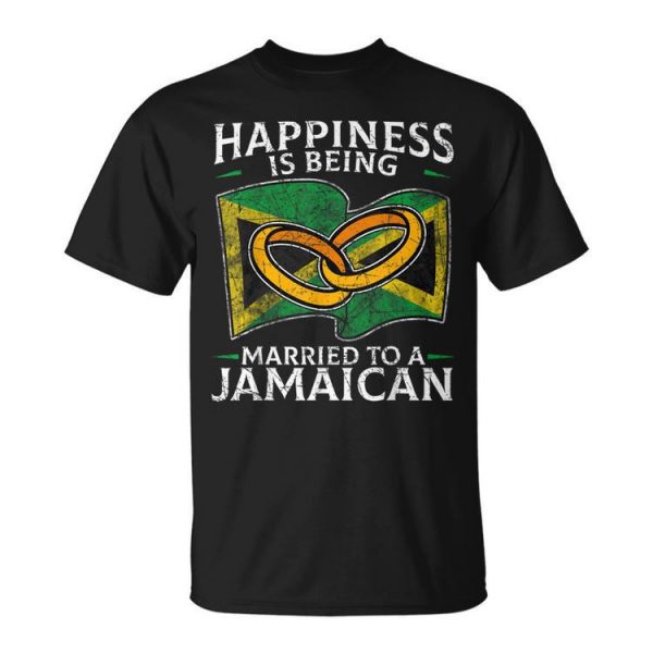 Jamaican Marriage Jamaica Married Heritage Flag Culture Unisex Unisex T-Shirt