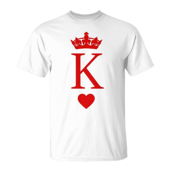 King Of Hearts Halloween King & Queen Matching Couple Unisex T-Shirt