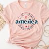 Land Of The Free Brave Retro Patriotic 4th Of July Independence Shirt ETS1087