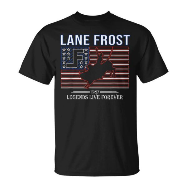 Lane Frost Legends Live Together Rodeo Lover Unisex T-Shirt