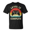 Level 12 Complete 12Th Wedding Anniversary For Him Her Funny Unisex Unisex T-Shirt