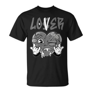 Loser Lover Grey Drip Heart Matching Outfit Women Unisex T-Shirt