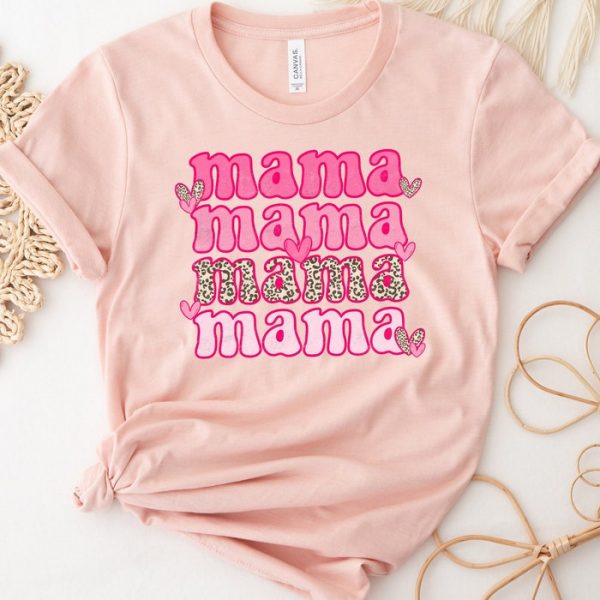 Mama Valentine Valentine's Day Love Gift For Mom Shirt ETS1169