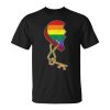 Matching Half Heart Gay Pride Lgbt-Q Flag Couple Lock Love Unisex Unisex T-Shirt