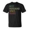 Mens Best Husband Since 2020 Epic Couple 2Nd Wedding Anniversary Unisex Unisex T-Shirt