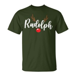 Most Likely To Try Ride Rudolph Couples Christmas Unisex T-Shirt