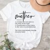 Mother Noun Definition Mother's Day Blessed Mama Gift Shirt ETS1125