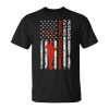 Music Teacher Husband Dad Vintage Usa Flag American Fathers Gift For Women Unisex Unisex T-Shirt