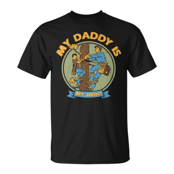 My Daddy Is My Hero Lineman Unisex T-Shirt