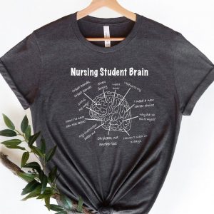 Nursing Student Brain School Nurse Life Registered CNA Shirt ETS1021