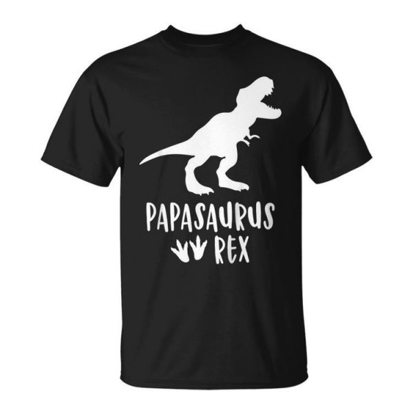 Papasaurus Husband T Shirt Papa Rex Father Day Saurus Daddy Unisex Unisex T-Shirt