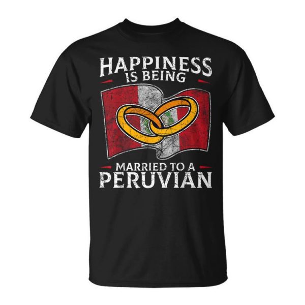 Peruvian Wedding Republic Of Peru Married Heritage Unisex T-Shirt