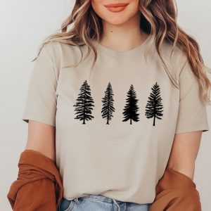 Pine Tree Evergreen Camping Nature Lover Hiking Gift Tee ETS1164