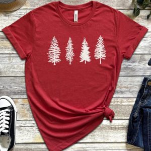 Pine Tree Evergreen Nature Lover Camping Family Hiking Shirt ETS1166