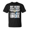 Police Badge Uncle Police Officer Hero Cop Support Unisex Unisex T-Shirt