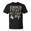 Proud Coast Guard Wife American Veteran Military Unisex T-Shirt