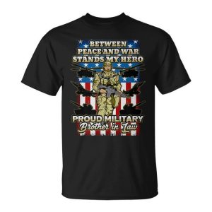 Proud Military Brother In Law Soldier Hero Unisex Unisex T-Shirt