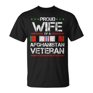 Proud Wife Of A Afghanistan Veteran Proud Army Military Unisex Unisex T-Shirt