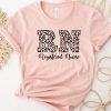 Registered Nurse RN Week Leopard Nursing School Gift Shirt ETS1156