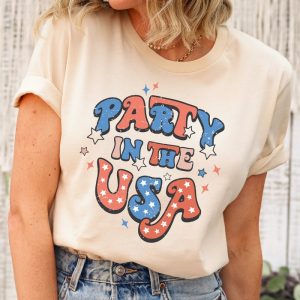 Retro Party In The USA 4th Of July Patriotic Celebration Shirt ETS1049