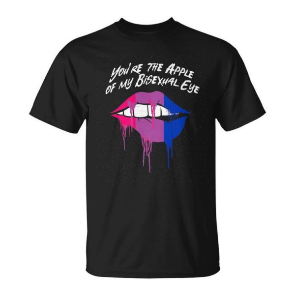 The Apple Of My Bisexual Eye Bi Couples Bi Pride Lovers Unisex Unisex T-Shirt