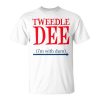 Tweedle Dee I'm With Dum Lazy Couple Halloween Costumes Unisex T-Shirt