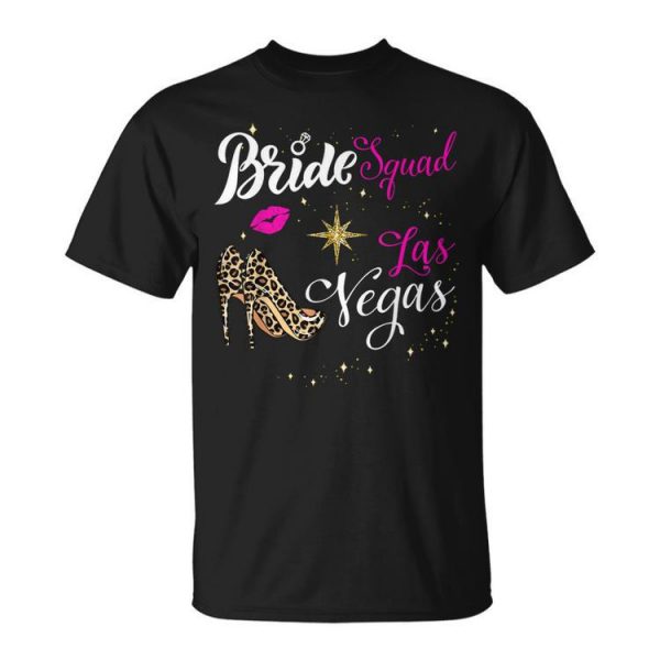 Vegas Bride Squad 2023 Married In Vegas Bachelorette Party Unisex Unisex T-Shirt