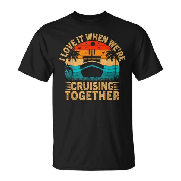 Vintage Family Matching Couple Cruise Ship Cruising Vacation Unisex Unisex T-Shirt