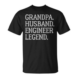 Vintage Grandpa Husband Engineer Legend Gift For Women Unisex Unisex T-Shirt