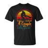 Vintage Never Underestimate A Couple With A Bicycle Cyclist Unisex T-Shirt