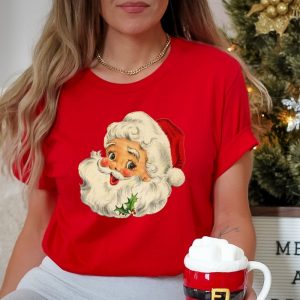 Vintage Santa Claus Christmas Holiday Family Xmas Shirt ETS1127