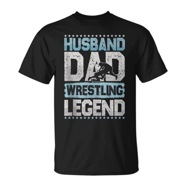 Wrestling Husband Dad Rings Legend Rings Men Gift For Women Unisex Unisex T-Shirt