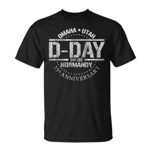 Ww2 D-Day 75Th Anniversary 1944-2019 Omaha Utah Beach Unisex Unisex T-Shirt